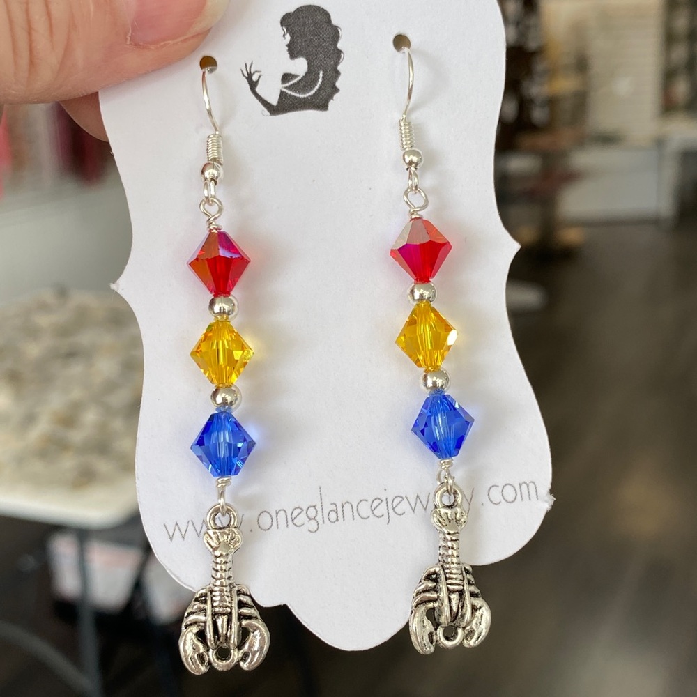 Colorful Crystal Drop Earrings